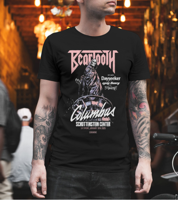 Beartooth Live In Columbus With Dayseeker And Guests January 18 2025 Schottenstein Center T-Shirt