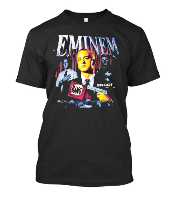 Eminem Encore Bang Gun Flag 20th Anniversary T-Shirt