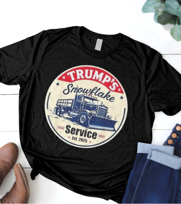 Trump’s Snowflake Removal Service Truck Graphic Est. 2025 T-Shirt