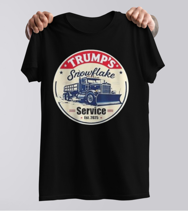 Trump’s Snowflake Removal Service Truck Graphic Est. 2025 T-Shirt