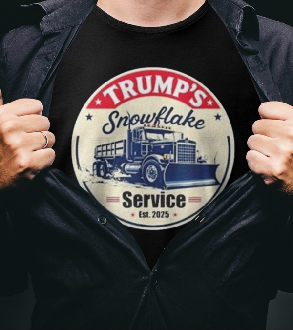 Trump’s Snowflake Removal Service Truck Graphic Est. 2025 T-Shirt