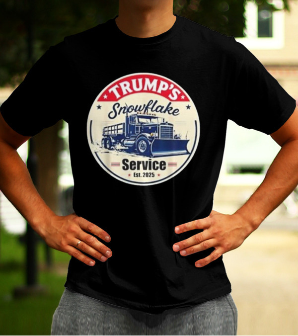 Trump’s Snowflake Removal Service Truck Graphic Est. 2025 T-Shirt