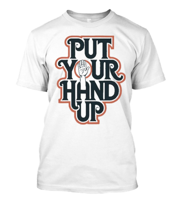 Put Your Hand Up Bacon Bros White T-Shirt