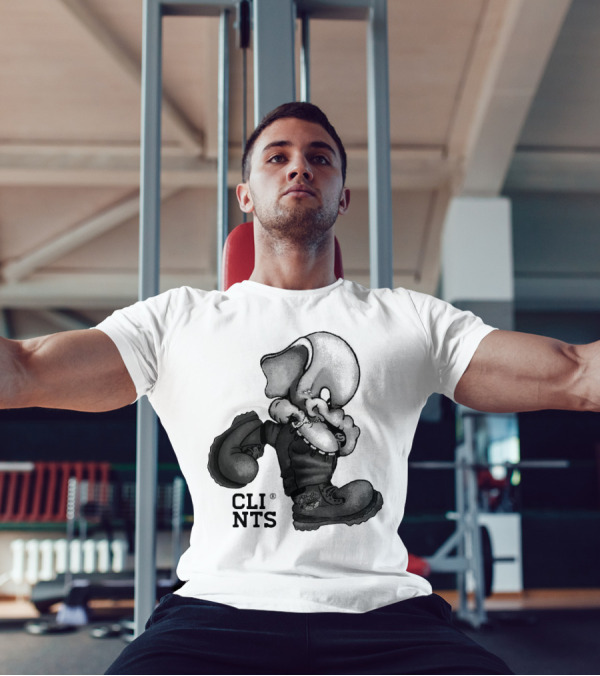 Cli Nts Stomper Character With Large Boots And Beads T-Shirt