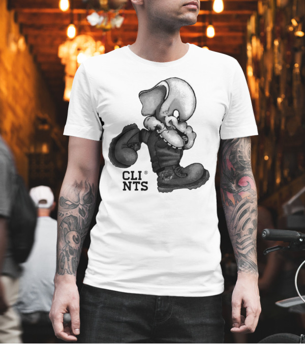 Cli Nts Stomper Character With Large Boots And Beads T-Shirt