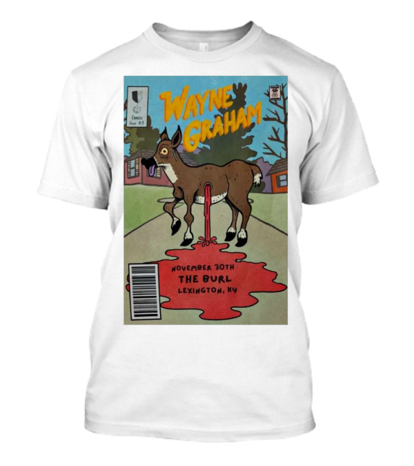 Wayne Graham November 30th The Burl Lexington KY Comic Style Deer Image T-Shirt