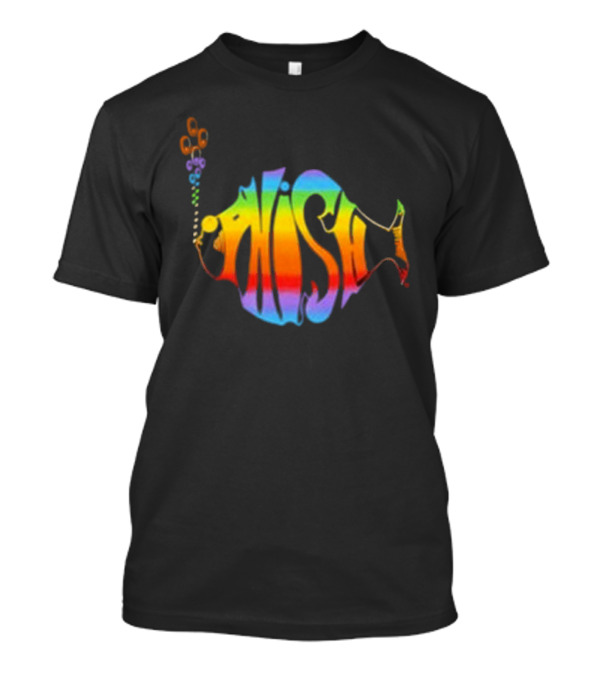 Phish Rainbow Lodgewood Fish Shaped T-Shirt