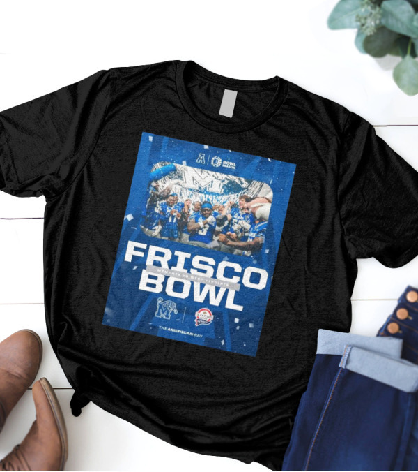 Frisco Bowl 2024 Memphis Vs West Virginia With Bowl Season And American Athletic Conference T-Shirt