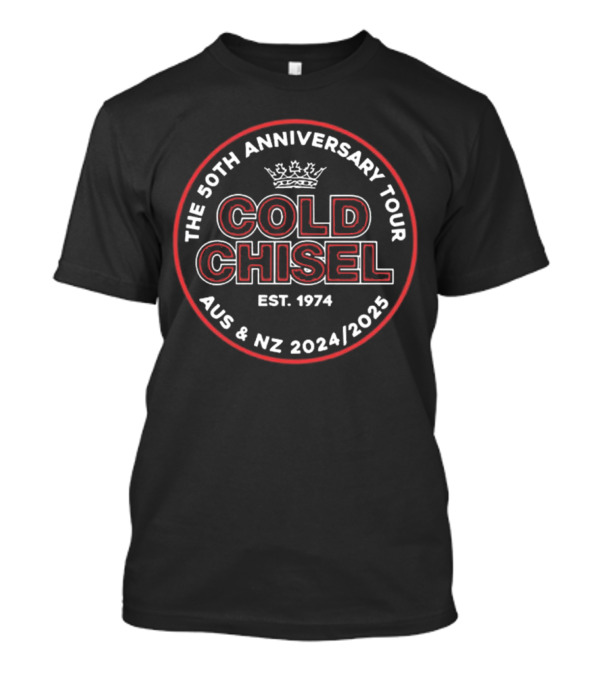 Cold Chisel The 50th Anniversary Tour Est. 1974 AUS And NZ 2024/2025 T-Shirt