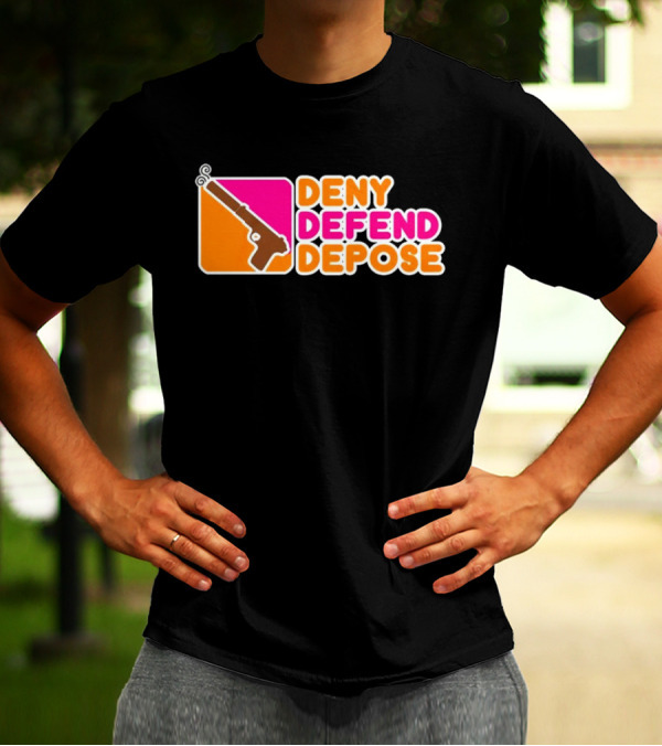 Deny Defend Depose Retro Gun T-Shirt