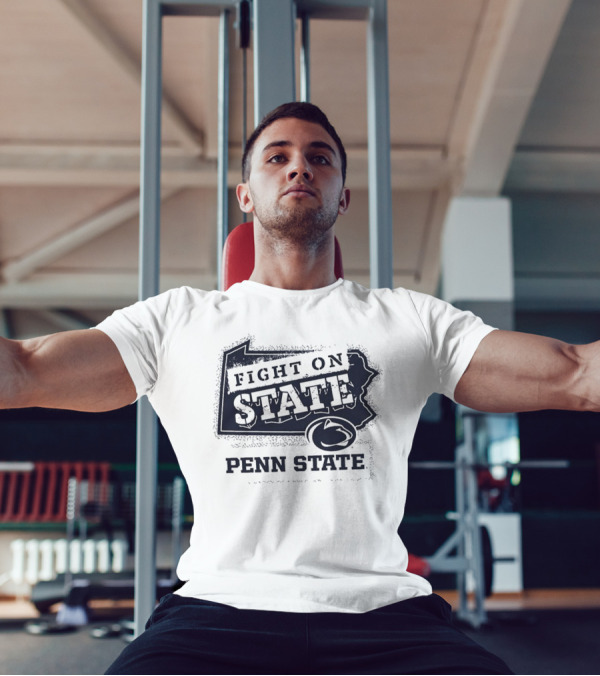 Penn State Nittany Lions Fight On State 2024 Pennsylvania Map T-Shirt