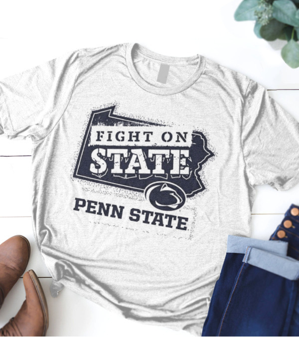 Penn State Nittany Lions Fight On State 2024 Pennsylvania Map T-Shirt