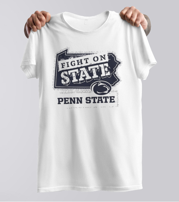 Penn State Nittany Lions Fight On State 2024 Pennsylvania Map T-Shirt