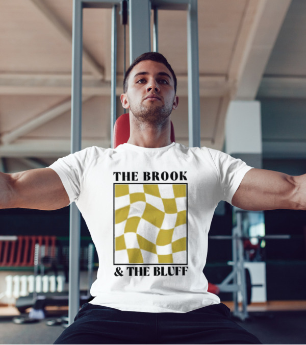 The Brook And The Bluff Wavy Yellow Checkered T-Shirt