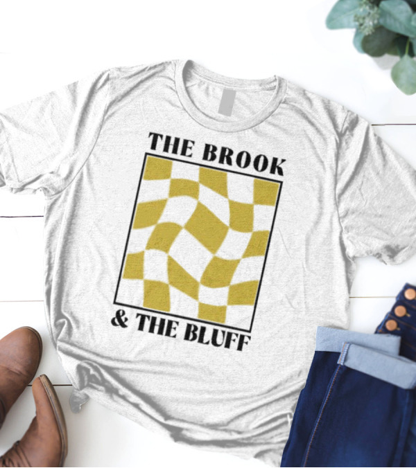 The Brook And The Bluff Wavy Yellow Checkered T-Shirt