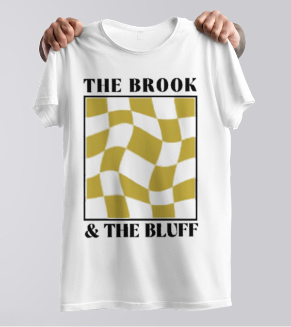 The Brook And The Bluff Wavy Yellow Checkered T-Shirt