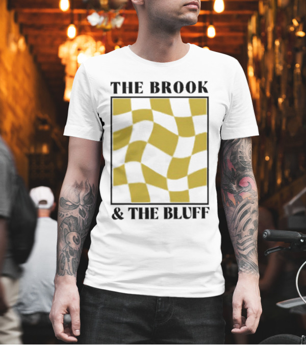 The Brook And The Bluff Wavy Yellow Checkered T-Shirt