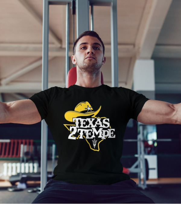 Kenny Dillingham Texas 2 Tempe Cowboy Hat State Outline Pitchfork T-Shirt