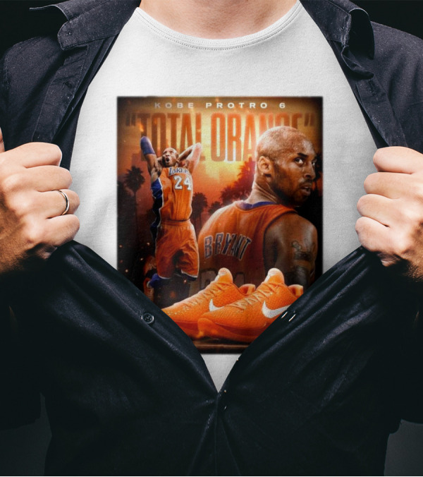 Kobe Bryant Protro 6 Total Orange Set Fall 2025 NBA T-Shirt