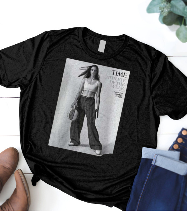 TIME Athlete Of The Year Basketball Star Caitlin Clark T-Shirt