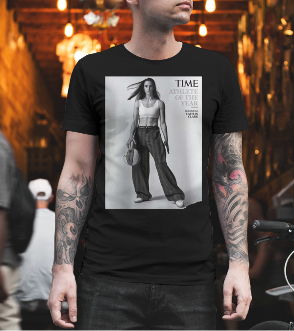 TIME Athlete Of The Year Basketball Star Caitlin Clark T-Shirt