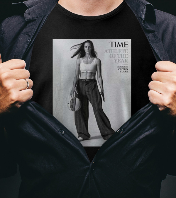 TIME Athlete Of The Year Basketball Star Caitlin Clark T-Shirt