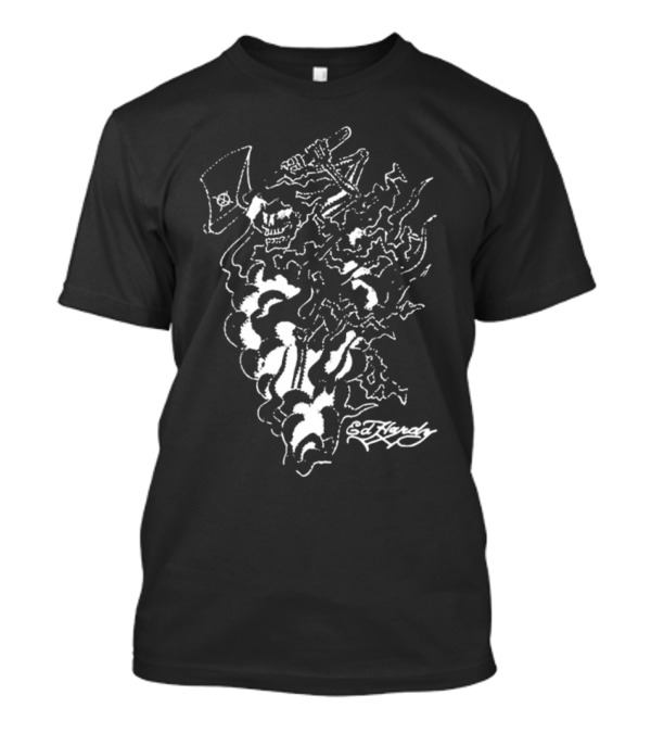 Ken Carson Ed Hardy Axe Skull T-Shirt