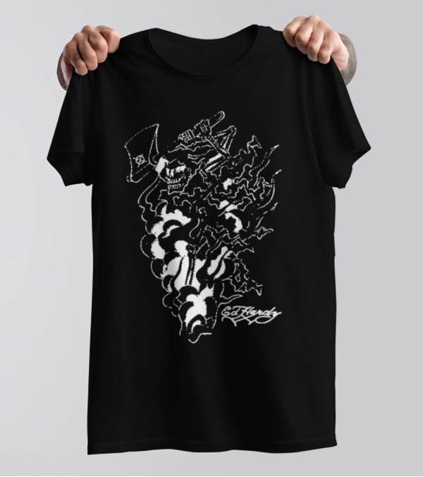 Ken Carson Ed Hardy Axe Skull T-Shirt