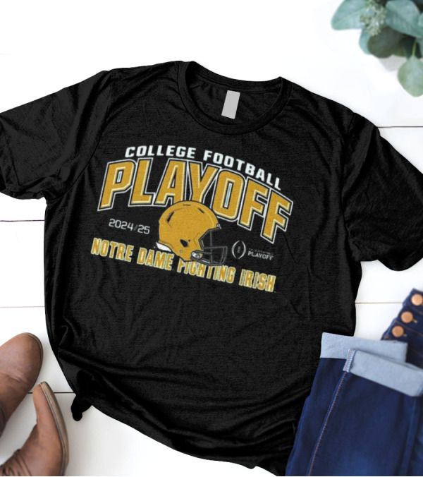 College Football Playoff 2024/25 Notre Dame Fighting Irish Helmet T-Shirt