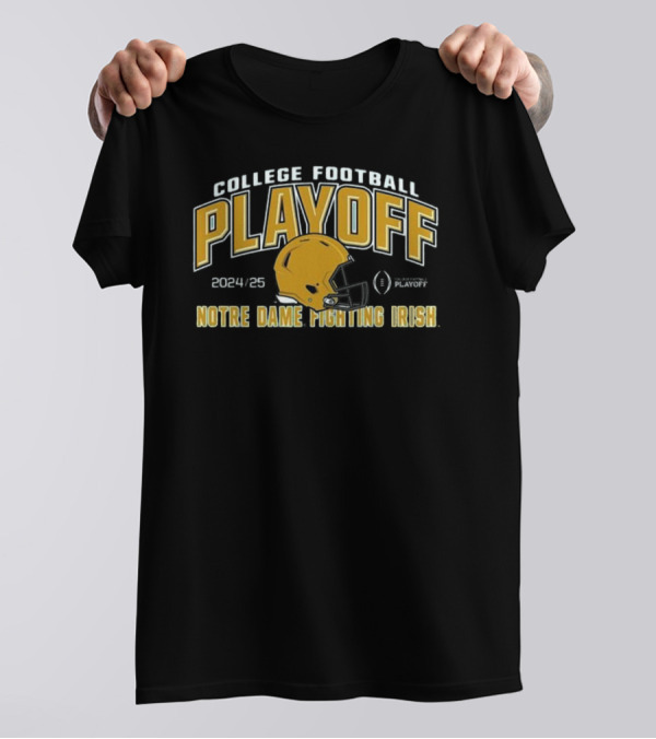 College Football Playoff 2024/25 Notre Dame Fighting Irish Helmet T-Shirt