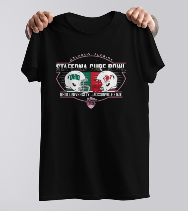 Ohio University Jacksonville State StaffDNA Cure Bowl Orlando Florida T-Shirt