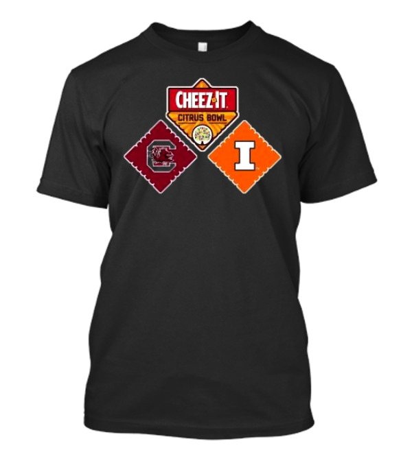 South Carolina Gamecocks Vs Illinois Fighting Illini Cheez-It Citrus Bowl T-Shirt