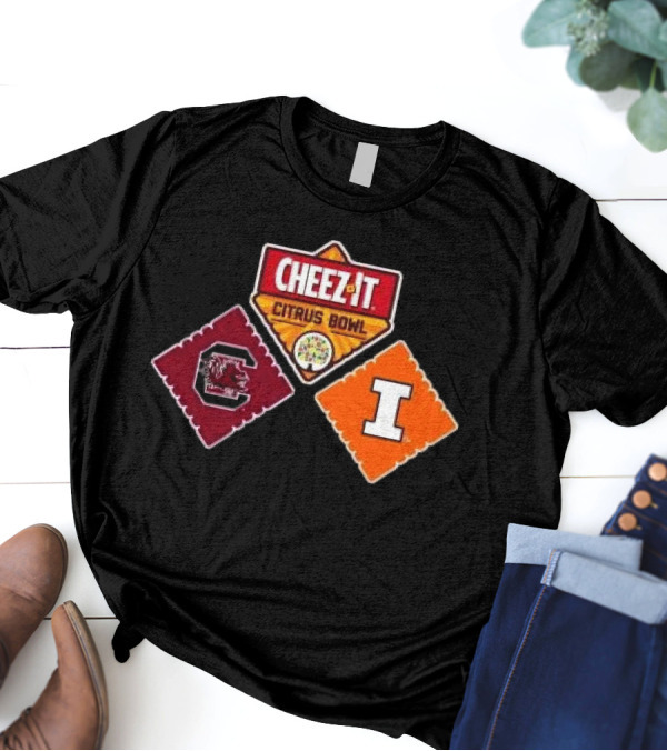 South Carolina Gamecocks Vs Illinois Fighting Illini Cheez-It Citrus Bowl T-Shirt