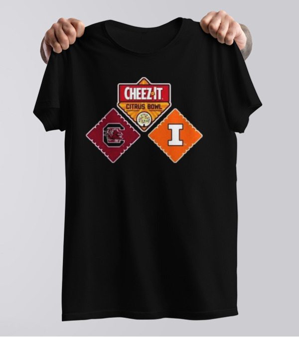 South Carolina Gamecocks Vs Illinois Fighting Illini Cheez-It Citrus Bowl T-Shirt