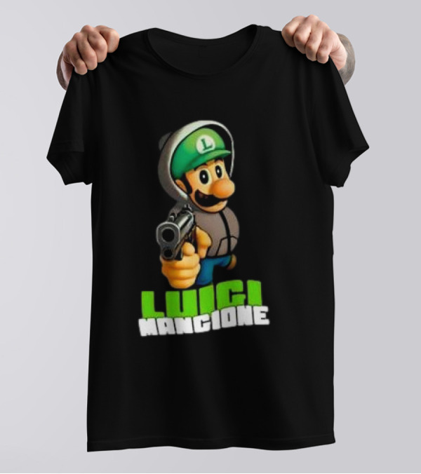 Luigi Mangione Super Mario Free T-Shirt