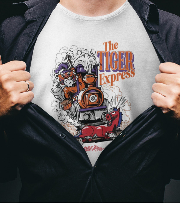 Clemson Tigers The Tiger Express Old Row Steam Train T-Shirt