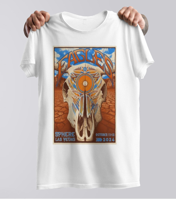 Eagles Sphere Las Vegas October 11-12 2024 Desert Skull T-Shirt