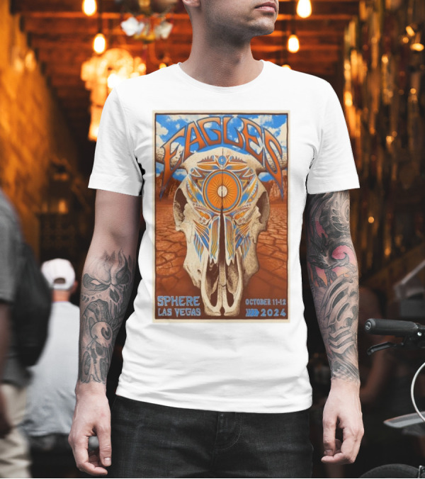 Eagles Sphere Las Vegas October 11-12 2024 Desert Skull T-Shirt