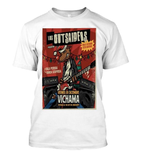 Los Outsaiders Presenta Bala Perdida Banda Sorpresa Vichama Viernes 20 Diciembre Lima Conciertos T-Shirt