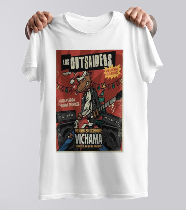 Los Outsaiders Presenta Bala Perdida Banda Sorpresa Vichama Viernes 20 Diciembre Lima Conciertos T-Shirt