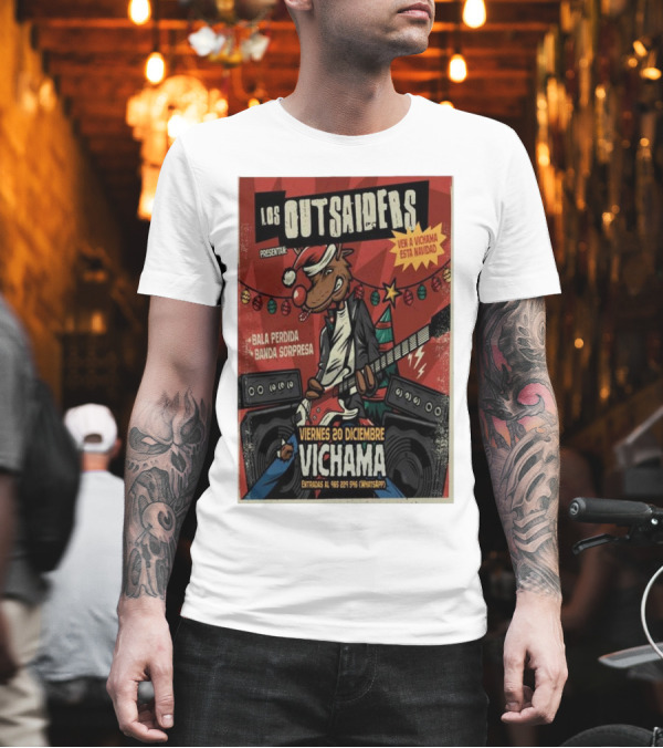 Los Outsaiders Presenta Bala Perdida Banda Sorpresa Vichama Viernes 20 Diciembre Lima Conciertos T-Shirt