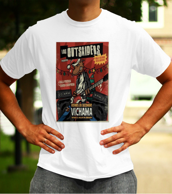Los Outsaiders Presenta Bala Perdida Banda Sorpresa Vichama Viernes 20 Diciembre Lima Conciertos T-Shirt