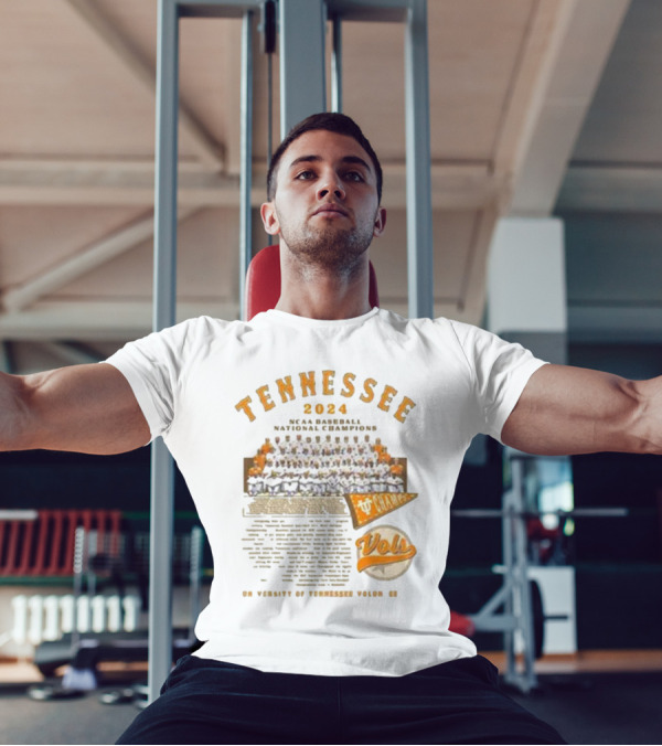 Tennessee 2024 NCAA Baseball National Champions University Of Tennessee Volunteers Vols T-Shirt