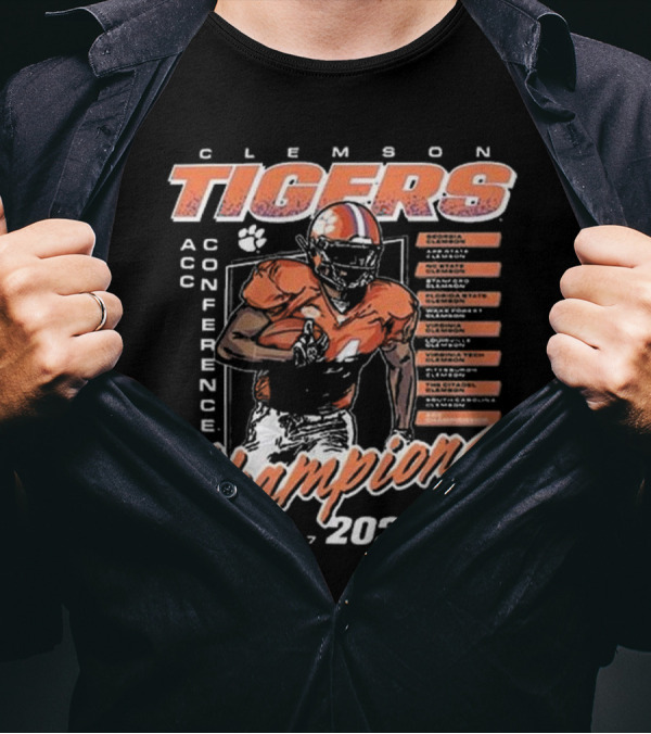 Clemson Tigers ACC Conference Champions 2024 Football December 7 T-Shirt