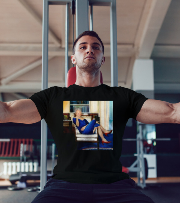 Bill Clinton Blue Dress Portrait In Jeffrey Epstein’s Home T-Shirt