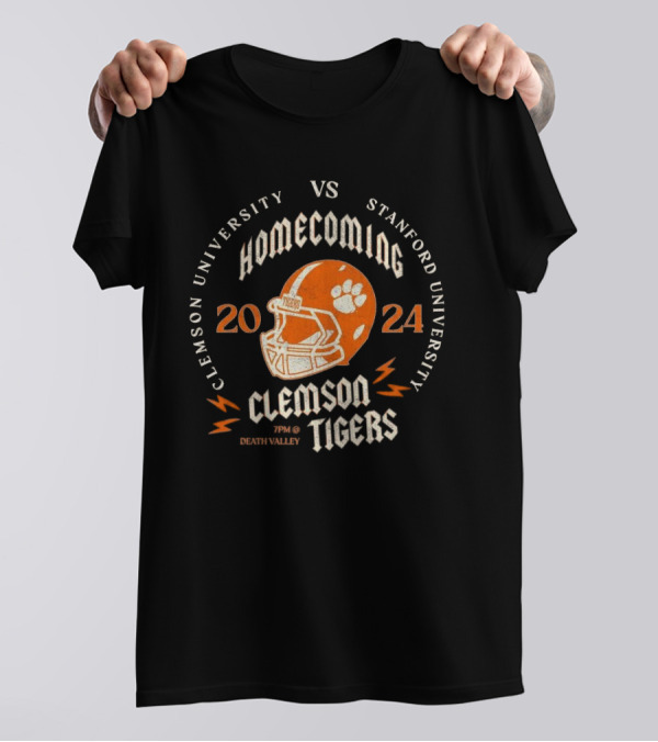 Clemson University Homecoming 2024 Vs Stanford University 7PM Death Valley Clemson Tigers T-Shirt