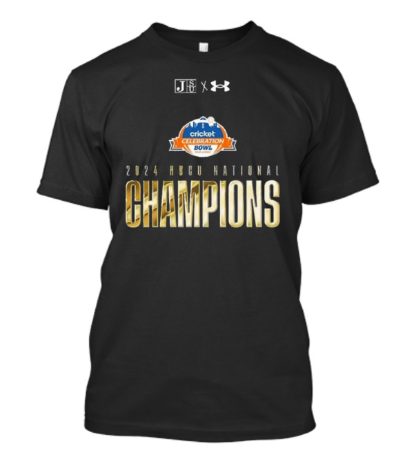 Jackson State Tigers Cricket Celebration Bowl 2024 HBCU National Champions Under Armour T-Shirt