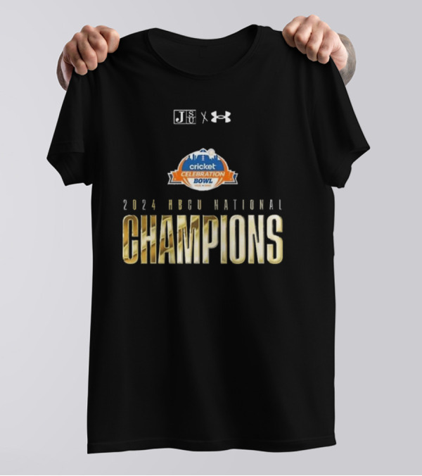 Jackson State Tigers Cricket Celebration Bowl 2024 HBCU National Champions Under Armour T-Shirt