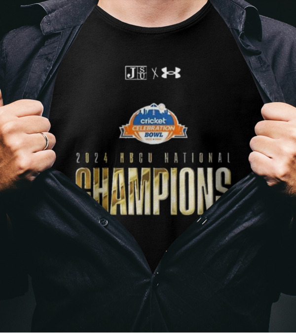 Jackson State Tigers Cricket Celebration Bowl 2024 HBCU National Champions Under Armour T-Shirt