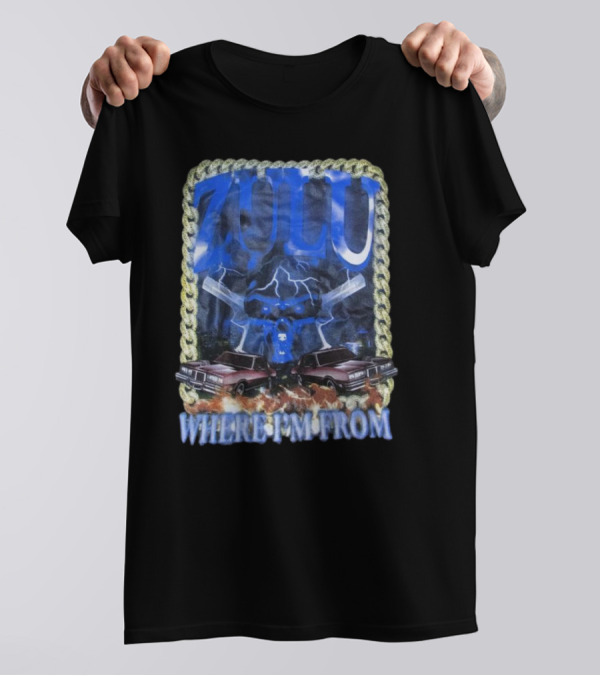 Zulu Where I’m From Lowrider Cars And Chain T-Shirt